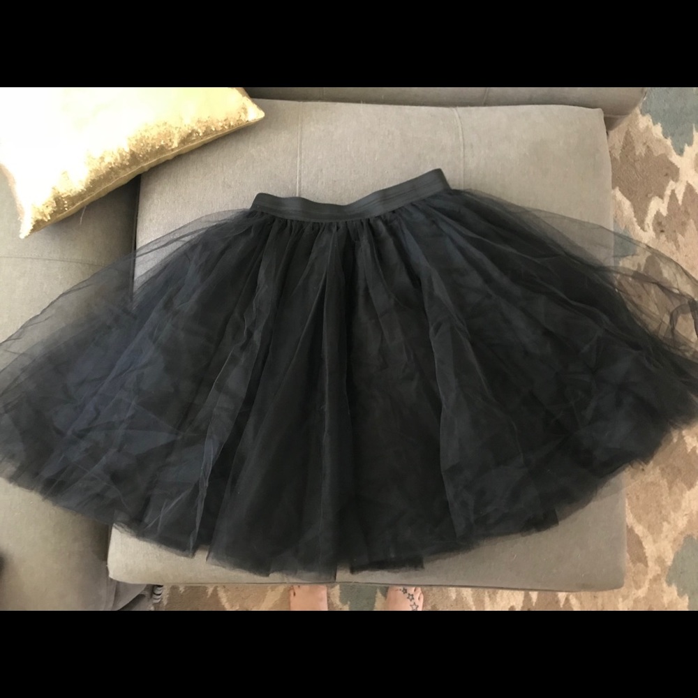 Black tulle skirt